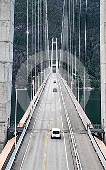 Looking across the Hardanger Bridge