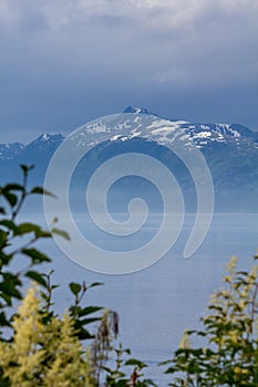 Looking across Kachemak Bay to Kachemak Peninsula, Homer Alaska
