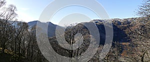 Looking across to Langstrath, Borrowdale in winter