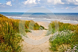 Looking across the Wadden Sea from Vlieland photo