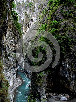 Looking Along Taroko Gorge