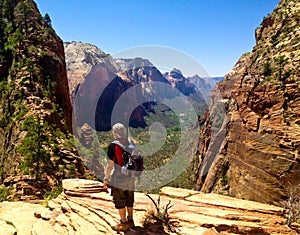 Looking at Angels landing