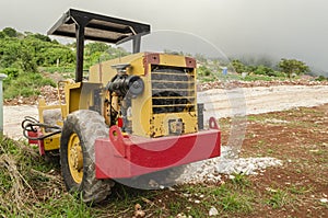 Back Of Roller Compactor