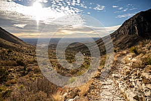 Looking Back Toward The Campground From The Tejas Trail in Guadalupe Mountains photo