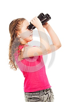 Looking with binoculars