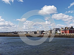 Looking from Broughty Ferry Castle Harbour towards the Town and Beach Crescent