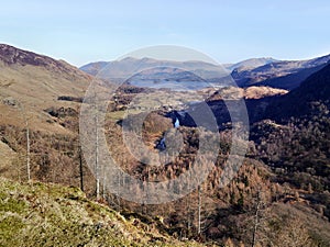 Looking from Castle Crag to Keswick way