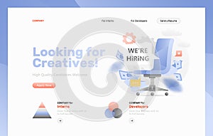 Looking for Creatives Web Page
