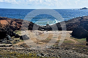 Looking Down at Andicuri in Coastal Aruba