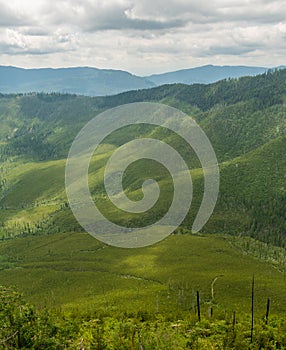 Looking Down On Apgar Lookout Trail