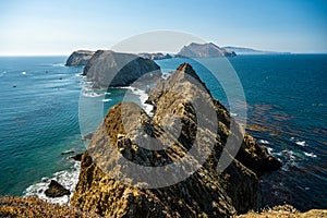 Looking down the Archipalego off the coast of Anacapa Island