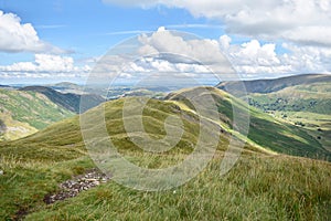 Looking down Beda Fell, Lake District