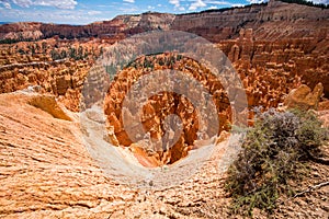 Looking Down at Bryce Canyon Hoodoos