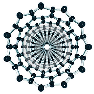 Looking down a carbon nanotube