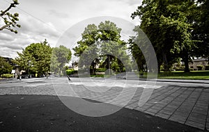 Looking Down Grove Park in Redland Bristol England