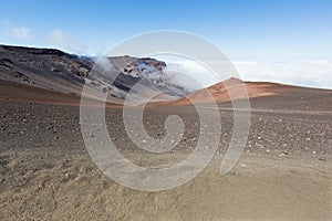 Looking down in the Haleakala Crater