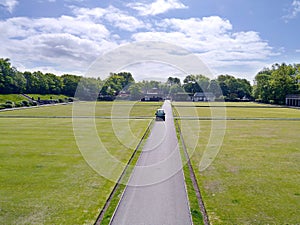 Well kept lawns for bowling