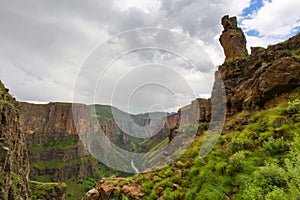 Looking down the Maletsunyane valley