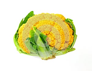 Looking Down on Orange Cauliflower