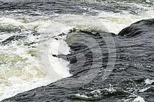 Looking down at The Rapids on the James River