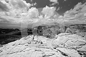 Looking down the Sandstones
