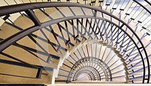 Semicircular styled winding stair photo
