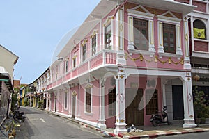 Looking down Soi Rommanee, Phuket Town (City)