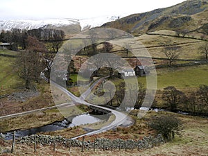 Looking down to the bridge to Martindale