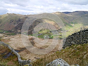 Looking down to Hartsop, Lake District