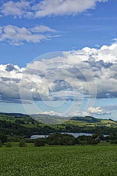 Looking down to Loch Clunie from the surrounding Hills