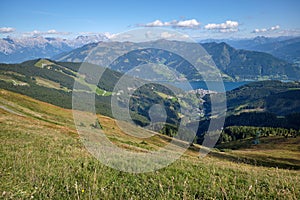 Looking down to Zell am See from SchmittenhÃ¶he, Austria