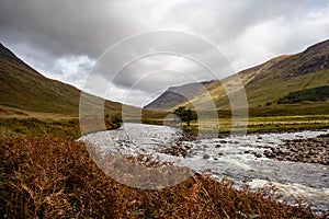 Looking down Glen Etive