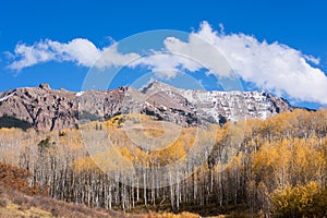 Looking east at the Mount Sneffels Range within the Uncompahgre National Forest, Colorado. photo