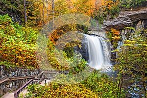 Looking Glass Falls in Pisgah National Forest