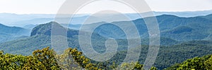 Looking Glass Rock Viewed Along the Blue Ridge Parkway in the Appalachian Mountain