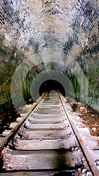 Looking into the Helensburgh Railway Tunnel