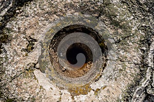 Looking Into Inactive Volcanic Vent