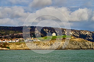 Looking inland from Folkestone harbour arm