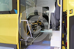 Looking inside the ambulence