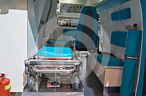 Looking inside the ambulence