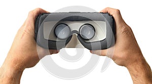Looking inside a vr or ar headset photo