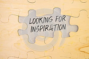 Looking for Inspiration. Inspirational business concept