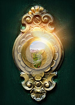 Looking through a keyhole