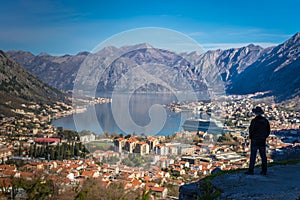 Looking at the Kotor bay from above