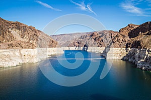Looking into Lake Meade from the Hoover dam photo
