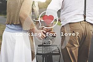 Looking for Love Valentine Romance Heart Dating Passion Concept