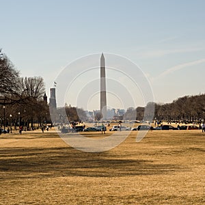 Looking north at Washington Monument