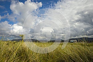 Looking onto Carrickfinn airport Co. Donegal