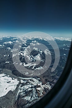 Looking out an airplane window, concept for photoshop