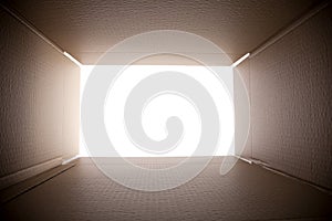 Looking out from the box